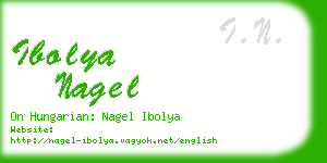 ibolya nagel business card